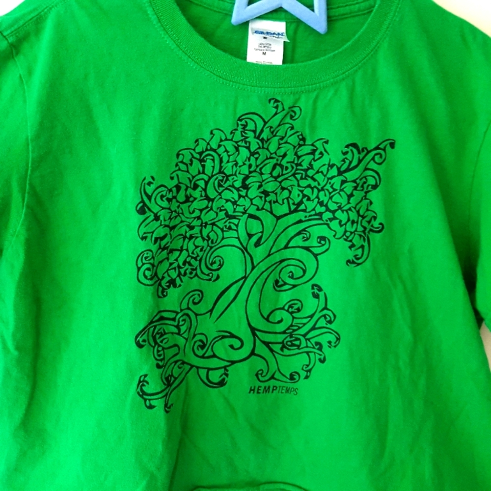 Hemp Temps Green Crop Tee